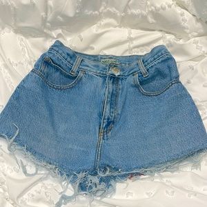 Cutoff Blue Jean denim shorts vintage